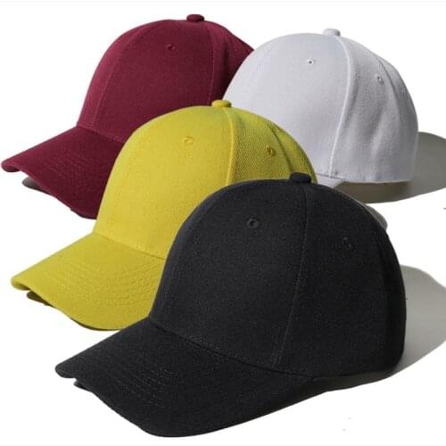 18 Colors Solid Color Velcro Adjustable Shading Dad Hat Unisex Outdoor Hip Hop Sun Protection Summer Baseball Cap Snapback