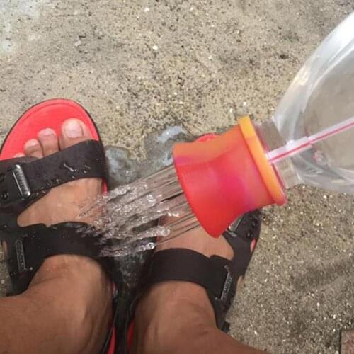 Portable Outdoor Silicone Shower Head Bathing Supplies Water Tools Drinking Sprinkler Multifunction Washing Beach Flower Fo D9C6