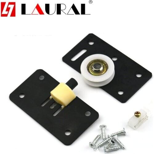 Nylon Material Quality Bearing Silent Wardrobe Pulley 378 Sliding Door Wheel Vintage Concave Wheel Sliding Cabinet Door Wheel