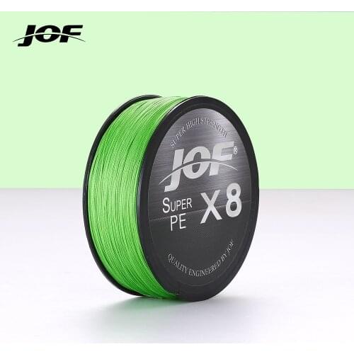 JOF Fishing Line 8 Strand Braided Multifilament 15-100LB Super Pe 150-500M Pesca Carp Fishing Cord Russia Lake Accessories