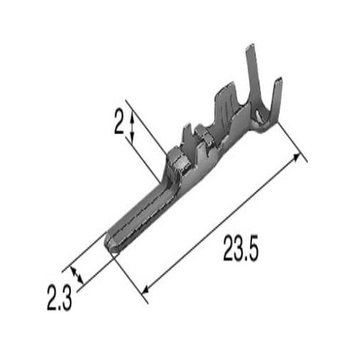 Male Crimp Terminals (pins) 18-22 AWG 1500-0105 crimp terminal