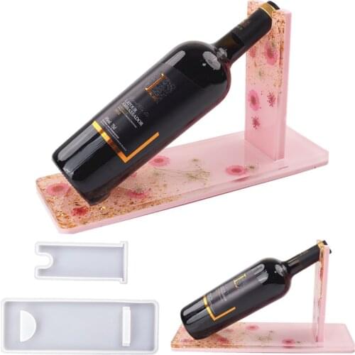 DIY crystal drop resin red wine rack Mirror Silicone mold