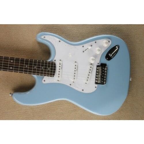 Blue guitar, Rosewood fingerboard, Basswood body, SSS pickup, can be customized on demand, free delivery