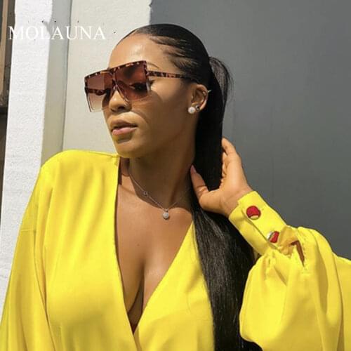 2020 Plastic Oversized Women Sunglasses Square Brand Designer Big Frame Sunglasses For Female UV400 Sun Glasses oculos masculino