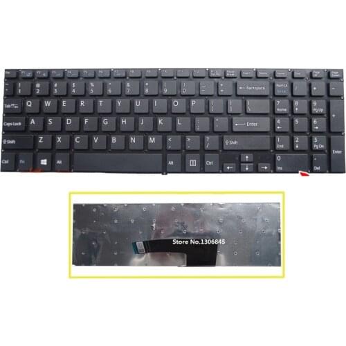 SSEA New US Keyboard For Sony Vaio SVF15 SVF15A SVF15E SVF15A16CXB SVF15N17CXB SVF152100C laptop keyboard no frame