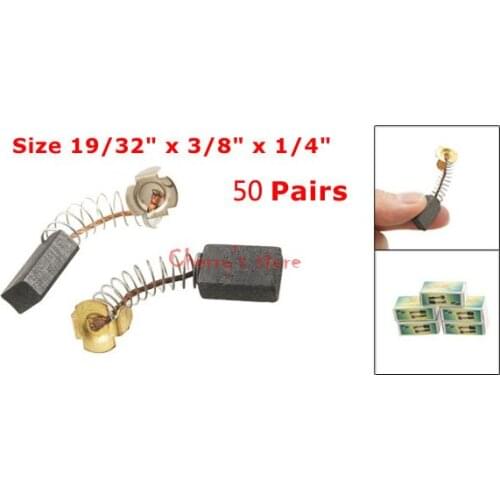 Best Promotion Wholesale Price 50 Pairs15mm x 10mm x 6mm Motor Carbon Brushes for Power Tool