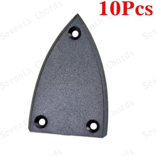 10 Pcs Sanding Black Plastic Acoustic Electric Bass Guitar Truss Rod Cover