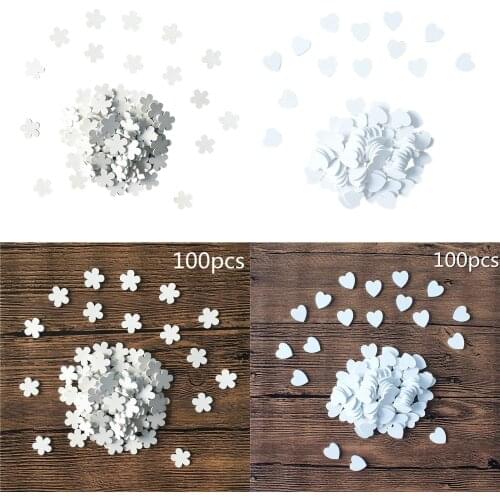 100pcs Decorative DIY Wooden Slices Round Circles Ornament Handmade Craft Chip