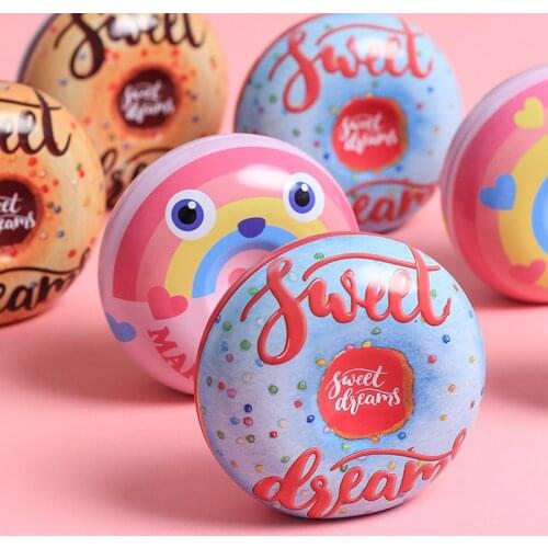 20pcs New Tinplate Round Sweet Candy Box Gift Box Home Decoration DIY Baby Shower Supplies Kids Birthday Party Tea Receive Box