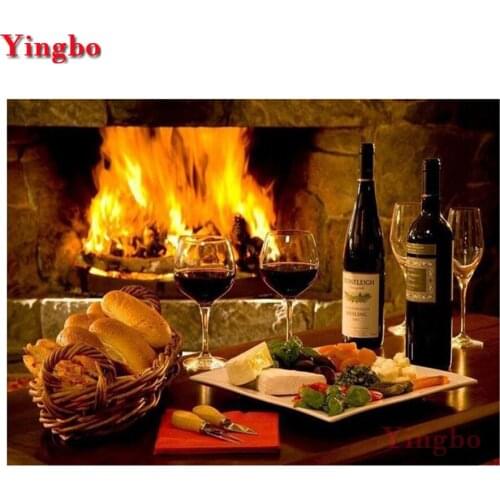 5D DIY Diamond embroidery Food and Wine 3D Full Square/Round drills Mosaic Diamond painting still life Cross Stitch Home Decor