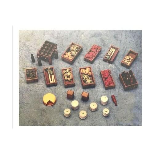 1/35 scale Scene Accessories Vegetable Wine Bottle Canteries miniatures Resin Model Kit Model Free Shipping