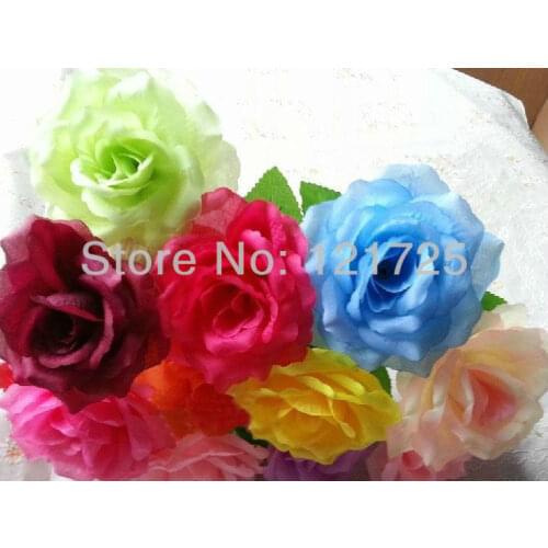 Free shipping,artificial silk single rose flowers,12 colors for selection