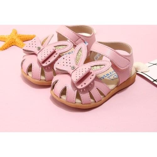 1-3-5 years old children soft bottom Korean childrens shoes Finner cartoon baby princess sandals summer girls baotou sandals
