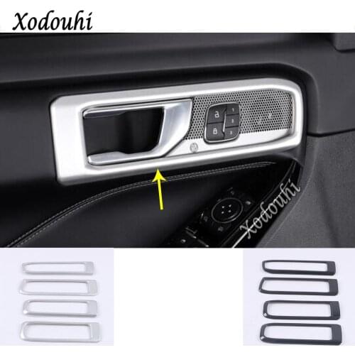 For Ford Explorer U625 2019 2020 2021 Car Styling Cover Detector Sticker Trim Door Inner Built Handle Bowl Armrest Parts 4pcs