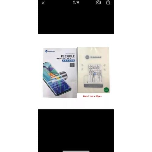 For SUNSHINE SS-057A Flexible Hydrogel Film for SS-890C Auto Film Cutting Machine Mobile Phone Screen Front Film Cut 50pcs