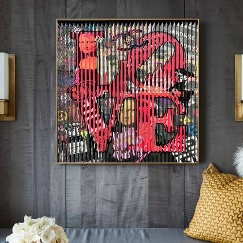 Graffiti Art Rubiks Cube Canvas Art Posters and Print Abstract Game Handle Canvas Paintings Picture for Kids Room Decor