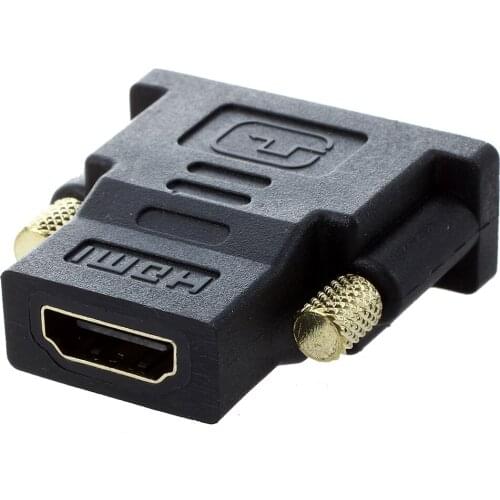 HHTL-Gold Plated Hdmi Female To Dvi-I Dvi 24+5 Male Video Adaptor Converter