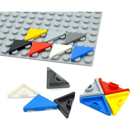 DIY Building Blocks Special Tile 45° Cut 2 x 2 Triangular Tile Bricks MOC Parts 35787 Assembles Particles Creative Toys for Kids
