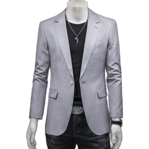 Suit Male，Male Blazer，Mens Suit，Four Seasons, Mens Casual Suit, Solid Color, Button Door, Pocket Decoration, Five Colors, S-5X
