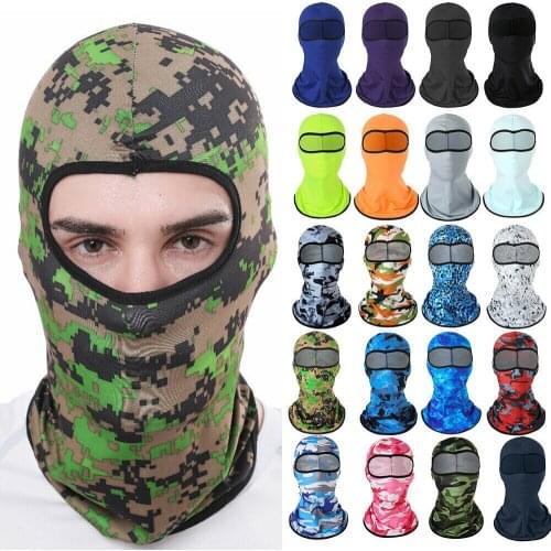 Summer Face Mask Cycling Training Face Scarf Tactical Camouflage Balaclava Full Face Mask Helmet Liner Cap Motorcycle Headgear