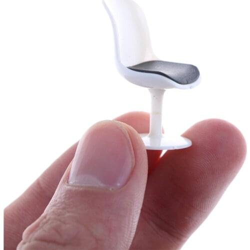 Mini Plastic Dollhouse Furniture for new Dolls Simulated Office computer Chair for Girls Playing House Toy