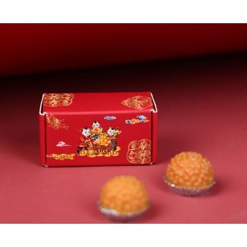 Mini Miniature Dollhouse Cookies With Boxes Pretend Play Food Toys For Kitchen Scene Doll House Decoration Accessories