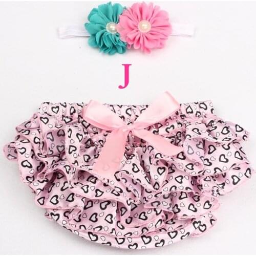 10sets /lot Cotton fabric bow headbands set, Diaper Covered Ruffled Panties Shorts Culottes bebe bloomers sets