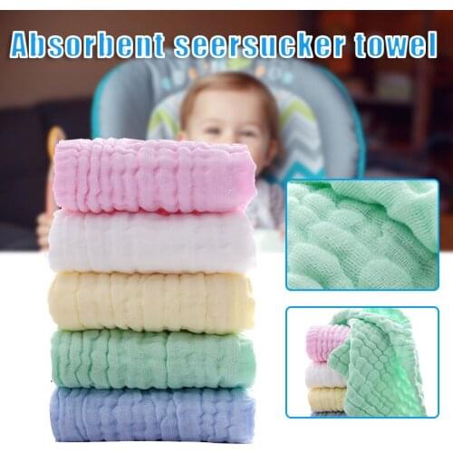 New Multipurpose Muslin Burp Cloth 6 Layers Extra Absorbent and Soft Towel Childrens Cotton Hand Washcloths Towel Home Textile