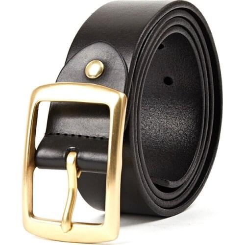 New Design High Quality Mens Dress Pant Shirt Casual for Jeans Man Boys 100% First Layer Genuine Leather Strap Belts