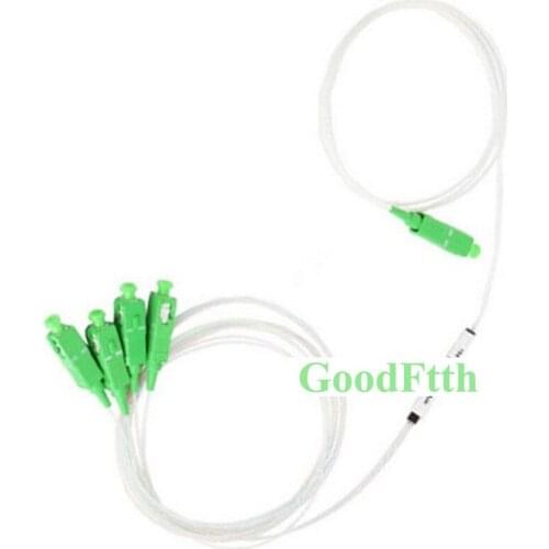 Optical PLC Splitter Coupler 1X4 SC-SC APC SM Mini Module GoodFtth