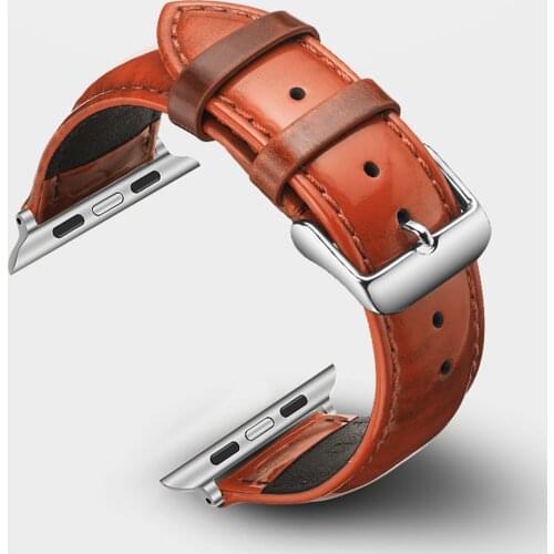 Leather Watchband for Apple Watch Band Series 5/3/2/1 Sport Strap Bracelet 42 mm 38mm Strap For iwatch series 5 4 Band 44mm 40mm