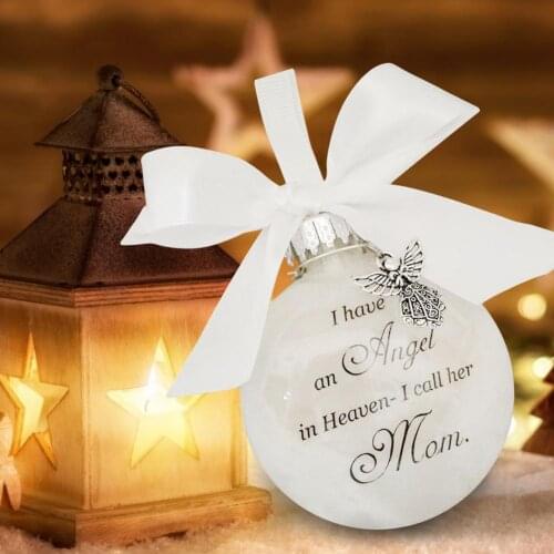 Christmas Hanging Decoration Ball Pendants Angels in Heaven Decor Memorial Fashionable Christmas Ornament Tree Hanging Ornament