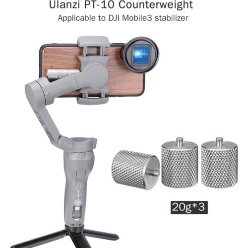 Ulanzi PT-10 Counterweight Gimbal Balance Weight for DJI OSMO Mobile 3 Moment Lens Anamorphic Lens Gimbal Accessories