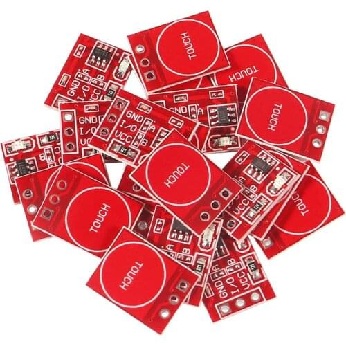 5PCS TTP223 Touch Key Switch Module Touching Button Self-Locking/No-Locking Capacitive Switches Single Channel Reconstruction