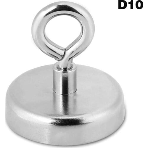 Strong Neodymium Magnet Round Pulling Force River Fishing Magnetic Eyebolt C66