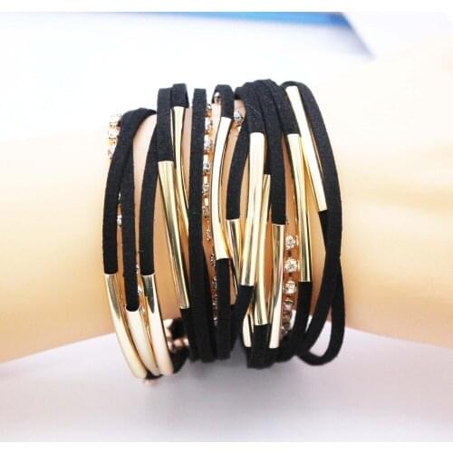Stylish female suede bracelet female characters like the best gift fashion charm bracelet Ms