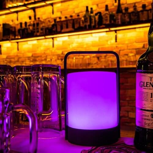 Outdoor RGB LED Table Lamp Night Light Cafe Restaurant Decoration Home Atmosphere LED Remote Control Atmosphere Lights