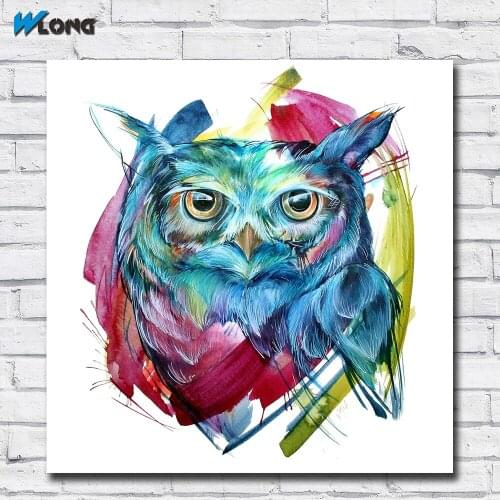 Wlong Home Decor Wall Art Pob Art Wake the Moon Oil Painting On Canvas Picture Wall Paintings for Living Room Posters and Prints