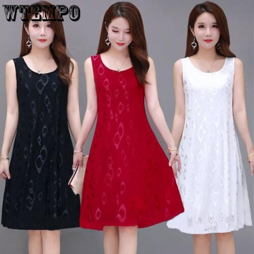 WTEMPO Summer Silk Dresses