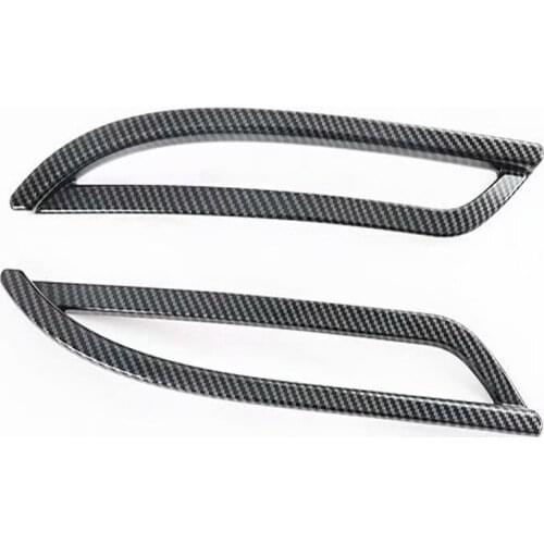 Carbon Fiber Rear Fog Light Cover Trim Tail Foglight Lamp Frame Trims Car Styling Accessories for Tesla Model Y 2021 2022