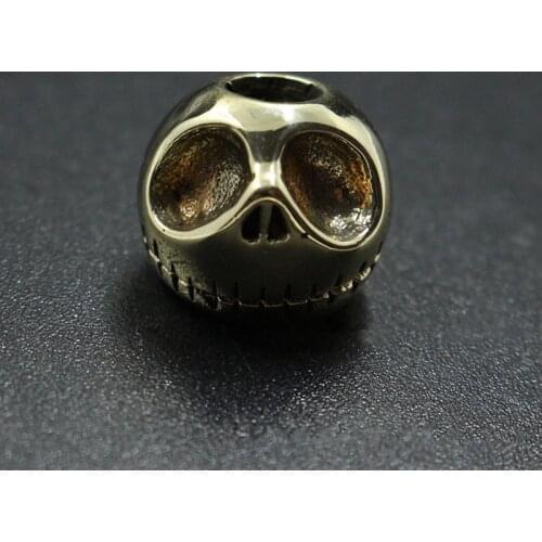 1PC EDC Halloween Pumpkin Shape Brass Knife Beads Lanyard Pendant EDC Paracord Umbrella Rope DIY Decorative Accessories Pendant