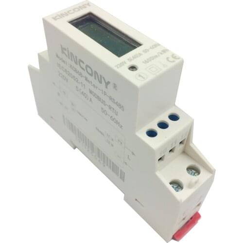 1P power meter RS485 modbus RUT intelligent power track installation Kwh Energy Meter Kilo Watt Hour Meter