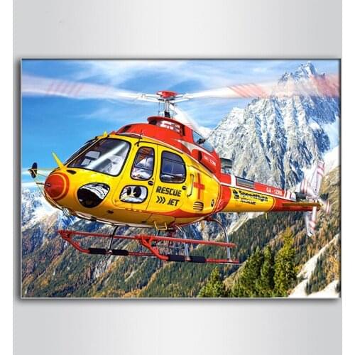 5d Diamond Painting Helicopter Full Square/Round Painting Rhinestones Diy Diamond Mosaic Scenic Diamond Embroidery