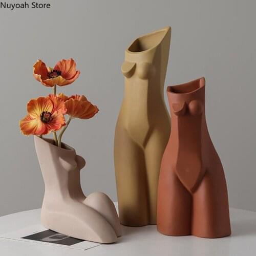 Nordic Abstract Human Body Vase Decoration Handicraft Vase Dried Flower Flower Arrangement Accessories/modern Home Decoration