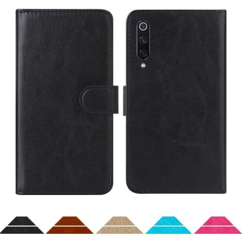 Luxury Wallet Case For Xiaomi Mi 9 PU Leather Retro Flip Cover Magnetic Fashion Cases Strap