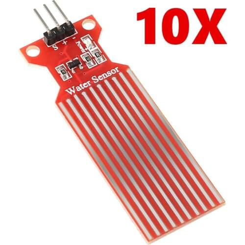 10pcs/lot DC 3V-5V 20mA Rain Water Level Sensor Module Depth Of Detection Liquid Surface Height Flow Sensor For Arduino