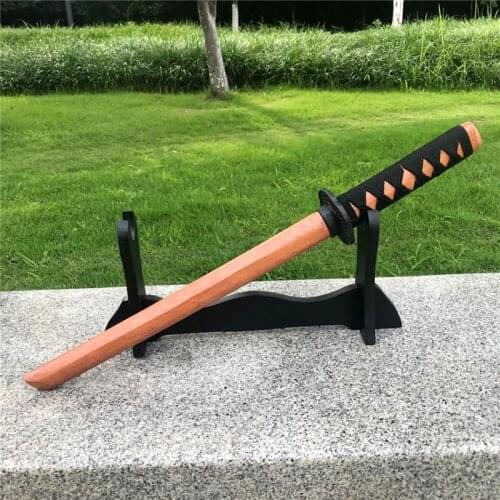60cm Wood Stick Knife Wooden Sword Toy Aikido Cosplay Performance Props Personal Collecting Handicraft Childrens Toy