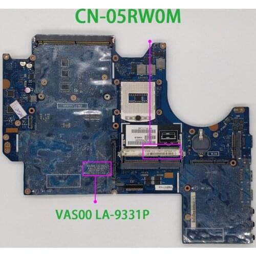 For Dell Alienware M17X R5 5RW0M 05RW0M CN-05RW0M VAS00 LA-9331P NoteBook PC Laptop Motherboard Mainboard Tested