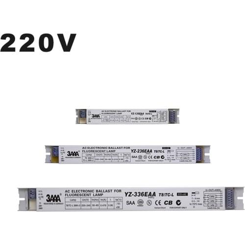220V YZ-136EAA YZ-236EAA YZ-336EAA T8/TC-L 2*36W 3*36W T8 Electronic Ballast For T8 36W Fluorescent Lamp Advertising Light Box