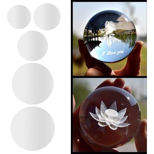 Crystal Ball, Glass Reflective Spheres Lens Ball K9 Crystal Sphere Ball Decor Photography Ball for Photo Props Decorative
